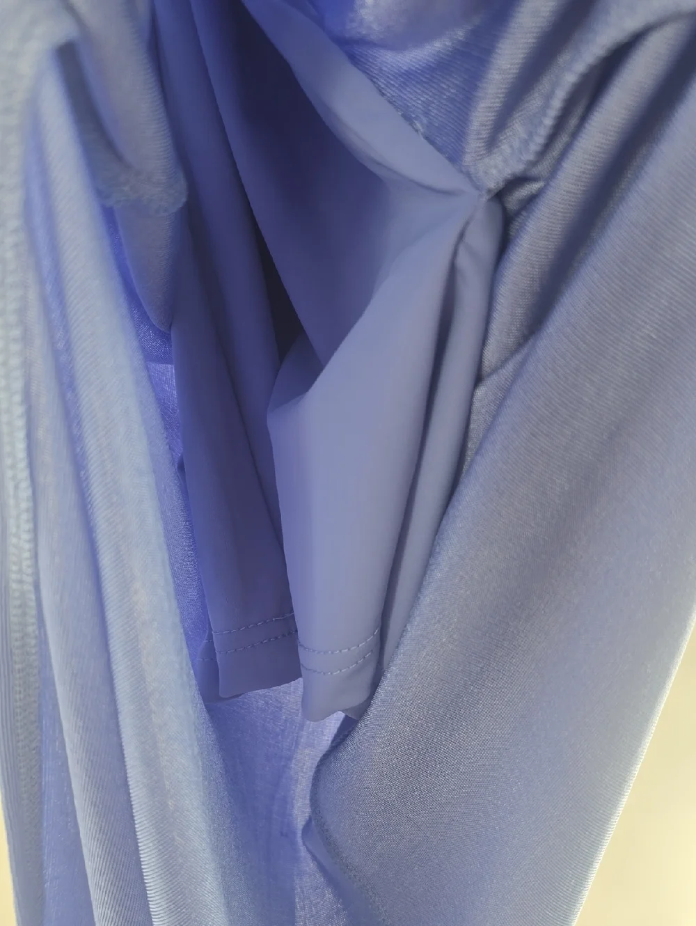 Hello Molly Light Blue Cowl Neck Slip Midi Dress - Picture 10 of 11